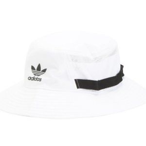 ADIDAS Unisex White Bucket Hat